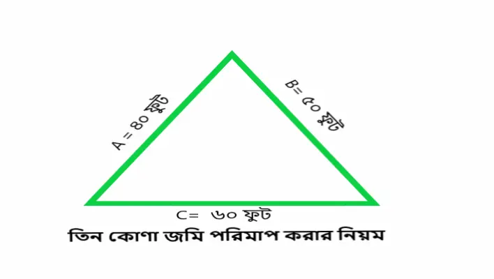 জমির পরিমাপ শতাংশ হিসাব বা জমির পরিমাপ করার নিয়ম জানুন 3 Tin kona jomir porimap