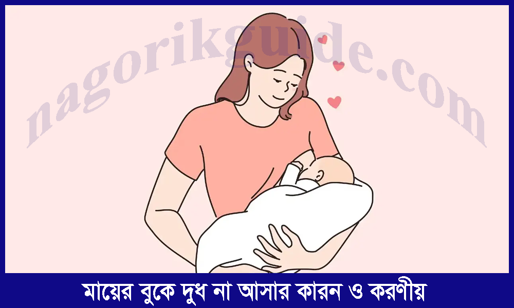 মায়ের বুকে দুধ না আসার কারন ও করণীয়